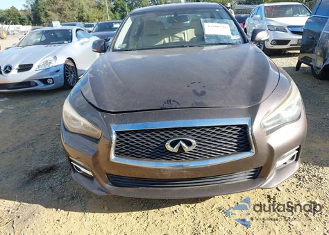 2014 Infiniti Q50 Premium from USA, damaged, VIN JN1BV7AR3EM683024